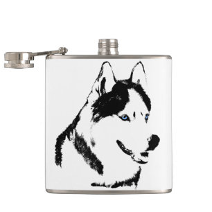 Husky Flask Custom Siberian Husky Drink Flasche Flachmann