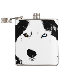 Husky Flask Custom Siberian Husky Drink Flasche Flachmann