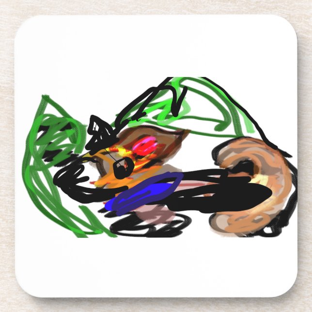 Husky Freude Getränkeuntersetzer (Vorderseite)