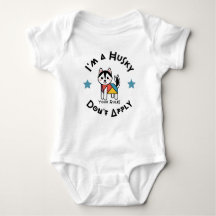 Husky Funny Baby Apparel Design