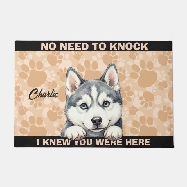 HUSKY  FUßMATTE (Vorderseite)