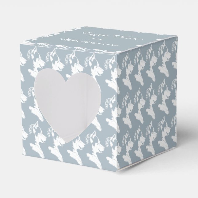 Husky-Geschenkboxen personalisieren Husky-Puppy-Ge Geschenkschachtel (Vorderseite)