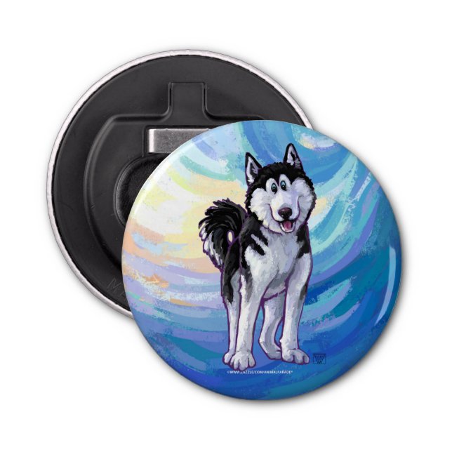 Husky-Geschenke und Zubehör Flaschenöffner (Vorderseite)