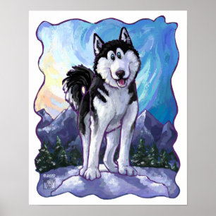 Husky-Geschenke und Zubehör Poster