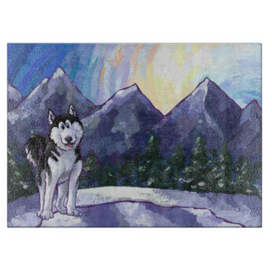 Husky-Geschenke und Zubehör Schneidebrett