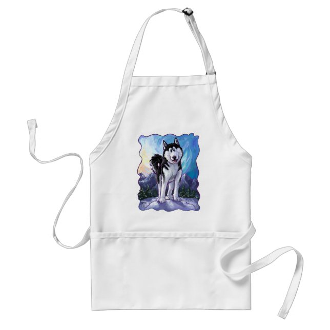 Husky-Geschenke und Zubehör Schürze (Vorne)
