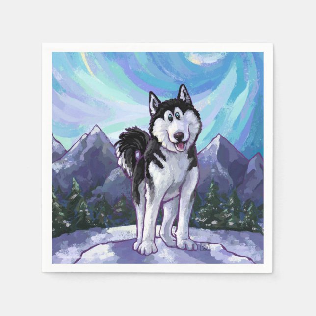 Husky-Geschenke und Zubehör Serviette (Vorderseite)
