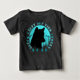 Husky - Glück läuft auf vier Pfoten Baby T-shirt