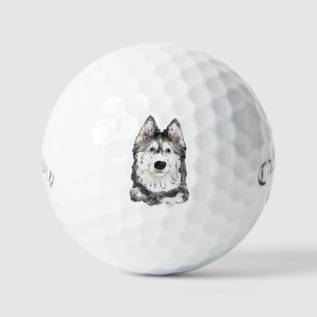 Husky Golfball (Vorderseite)