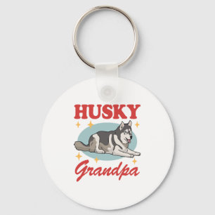 Husky Grandpa Dog Owner Siberian Husky Schlüsselanhänger