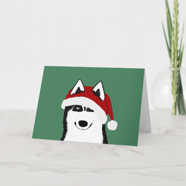 Husky-Grußkarte Karte (Vorderseite)