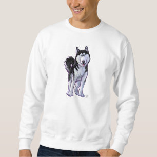 Husky Heads und Schwanz Sweatshirt