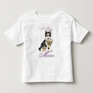 Husky Heart Mama Kleinkind T-shirt