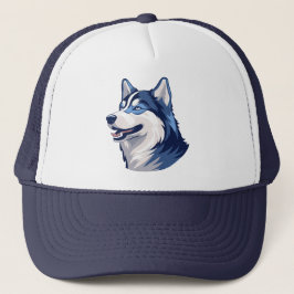 Husky Howlers Husky Dog Power Logo Art Truckerkappe