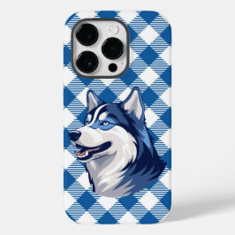 Husky Howlers Husky Dog Power Logo Blue Case-Mate iPhone 14 Pro Hülle