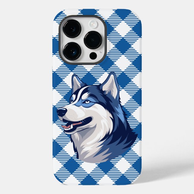 Husky Howlers Husky Dog Power Logo Blue Case-Mate iPhone Hülle (Rückseite)