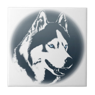 Husky Hund Art Keramik Schlitten Dekoration & Gesc Fliese
