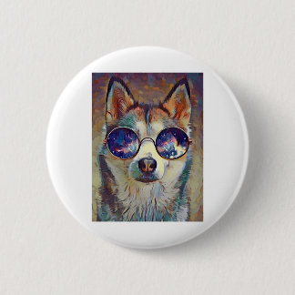 Husky Hund! Button