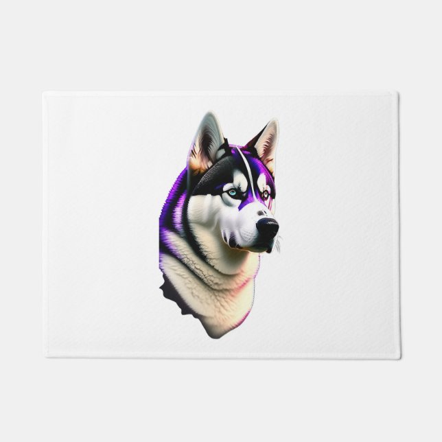 Husky-Hund-Design Fußmatte (Vorderseite)