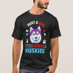 Husky-Hund für Frauen Kinder Mädchen die Huskies l T-Shirt