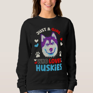 Husky Hund für Frauen Kinder Mädchen, die Huskies  Sweatshirt
