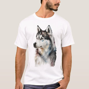 Husky-Hund Konzept Kunstdesign T-Shirt