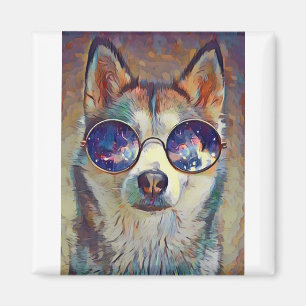 Husky Hund! Magnet
