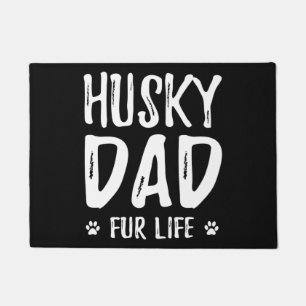 Husky Hund Papa Geschenkidee für lustige Hunde Fußmatte