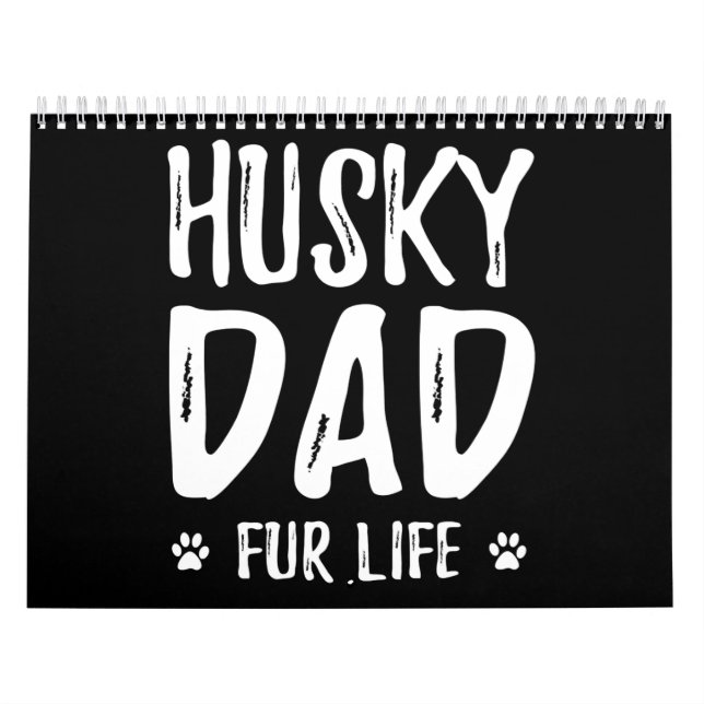 Husky Hund Papa |Geschenkidee für lustige Hunde Kalender (Titelbild)