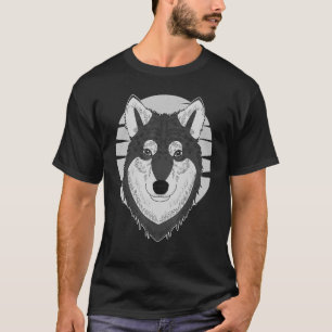 Husky Hund prägen das Bild mit dem sibirischen Hus T-Shirt