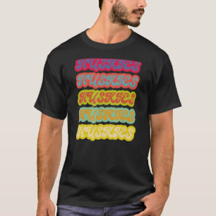 Husky-Hund Retro-70er-Jahre-Vintage-Feeling-Design T-Shirt