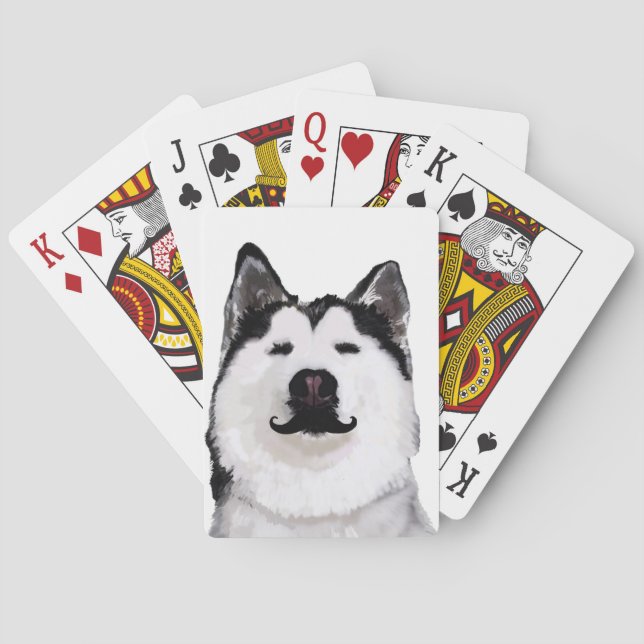 Husky Hund Spielkarten (Rückseite)