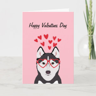 Husky Hund Valentines Liebe Feiertagskarte
