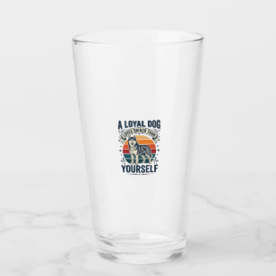 Husky-Hund-Zitat Vintage-Gravur Haustierliebhaber- Glas