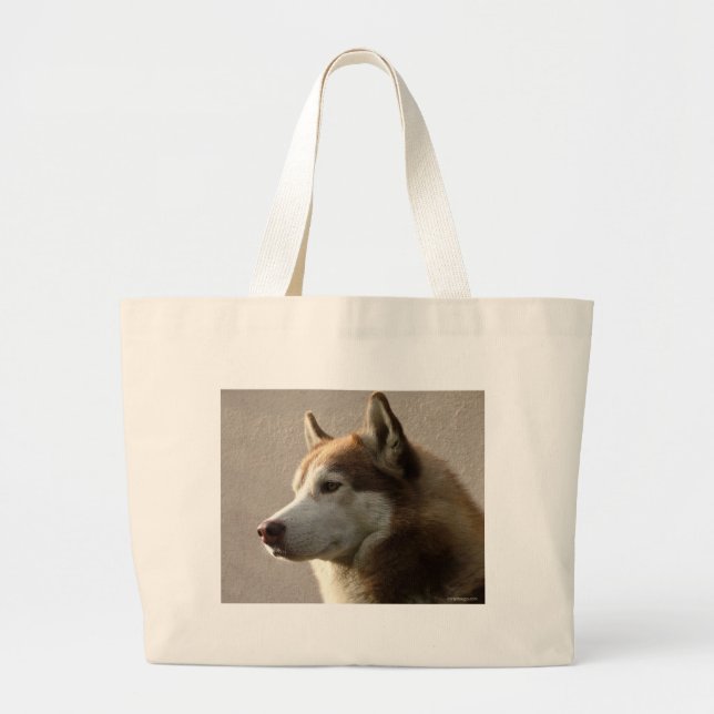 Husky-Hunde Jumbo Stoffbeutel (Vorne)