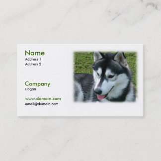 Husky-HundeVisitenkarte Visitenkarte