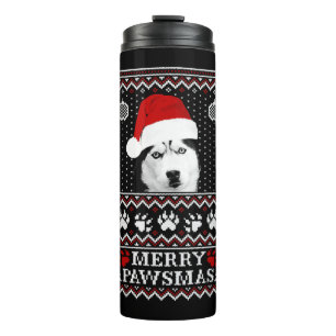 Husky - Husky - Husky-Liebhaber heiraten Weihnacht Thermosbecher
