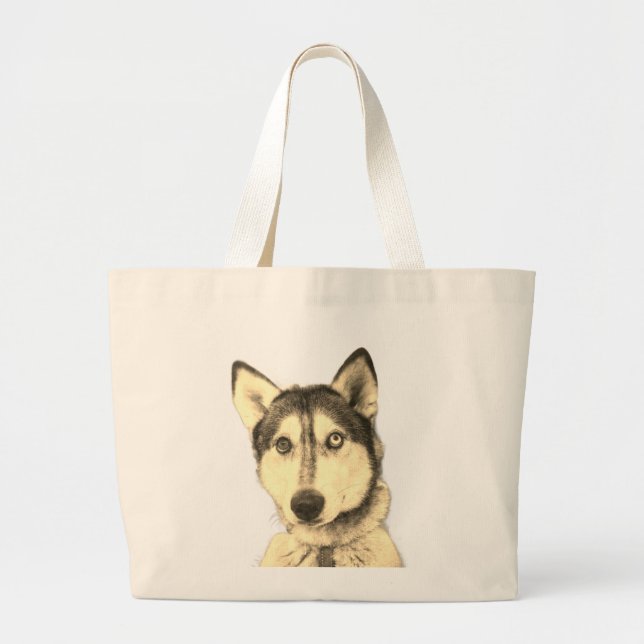Husky Jumbo Stoffbeutel (Vorne)