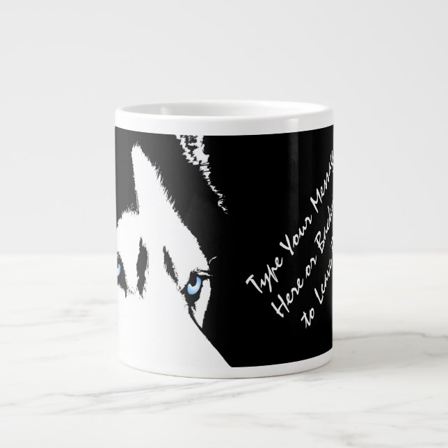 Husky Jumbo Tasse Sibirischer Husky Cup Personalis (Vorderseite)