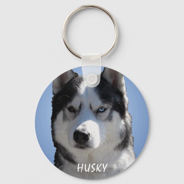 Husky Key-Ketten Bi-Eye-Schlitten-Hunde-Schlüssela Schlüsselanhänger (Vorderseite)