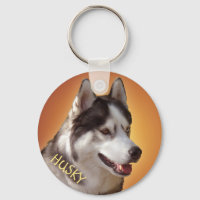 Husky Key-Ketten Bi-Eye-Schlitten-Hunde-Schlüssela