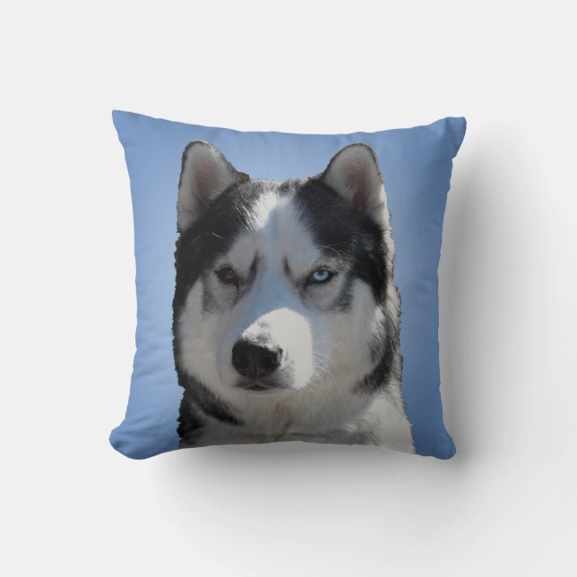 Husky Kissen Sibirien-Husky-Malamute-Kissen Gesche (Vorderseite)