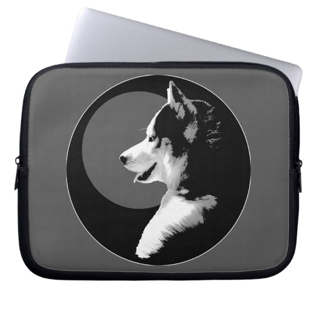 Husky Laptop Case Siberian Husky Geschenke (Vorderseite)