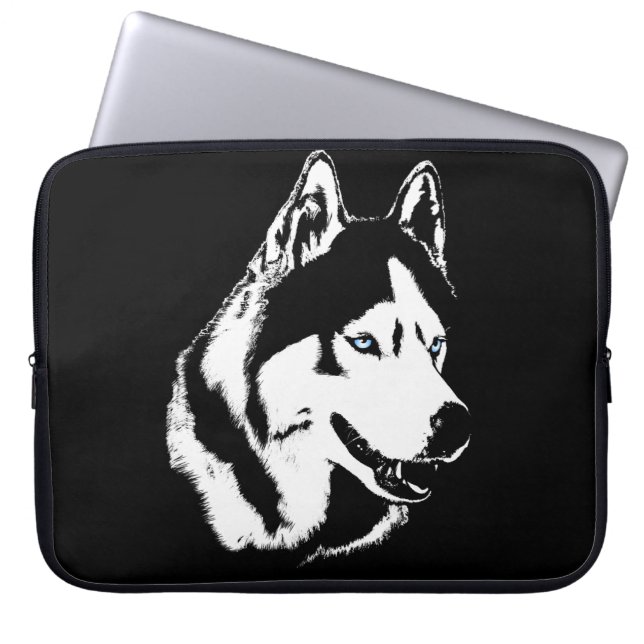 Husky Laptop Case Siberian Husky Malamute Geschenk (Vorderseite)