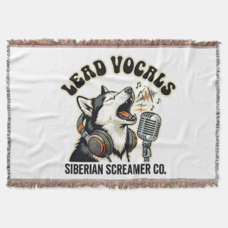 Husky-Lead-Gesang Lustiges Hundedesign Decke
