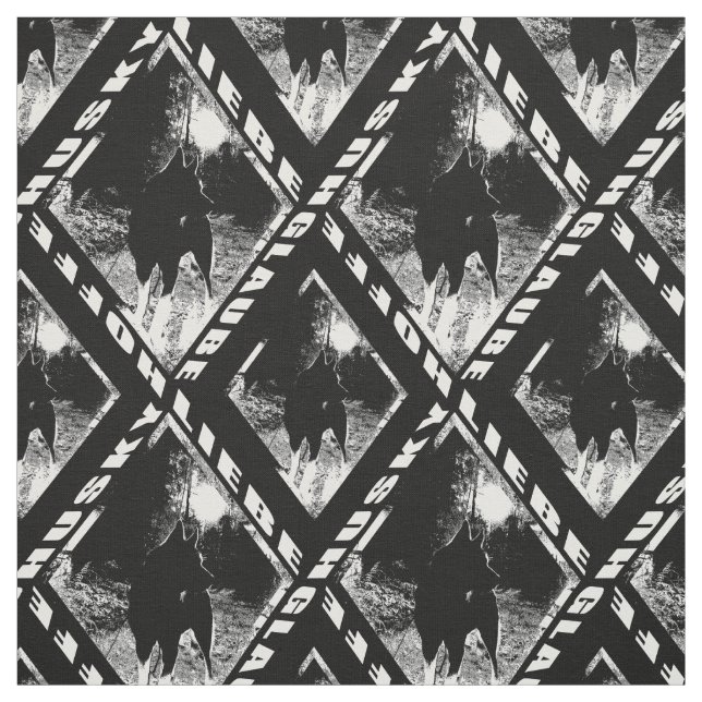 Husky Liebe Glaube Hoffe  Stoff (Muster)