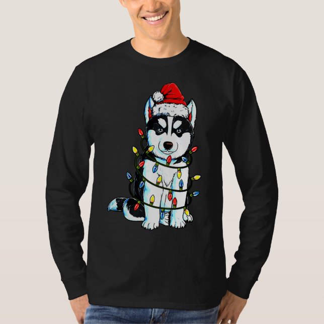 Husky Lights Xmas Boys 2 T-Shirt (Vorderseite)