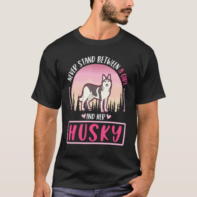 Husky Mädchen Siberian Husky T-Shirt (Vorderseite)