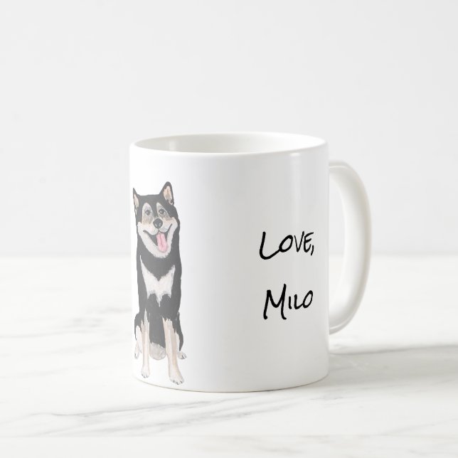 Husky/Malamute Kaffeetasse (VorderseiteRechts)