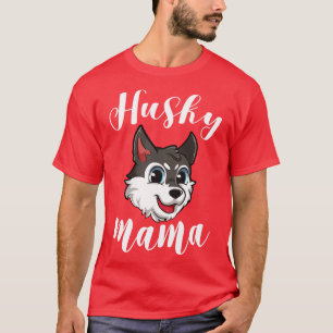 Husky Mama für Frauen Mutter Hunde Haustier Gesche T-Shirt